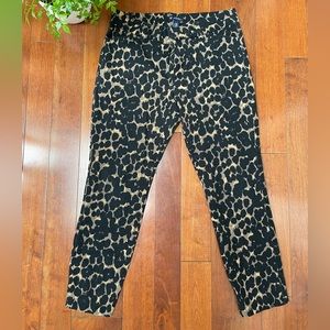 Gap, cheetah print crop pants. Size 10.
